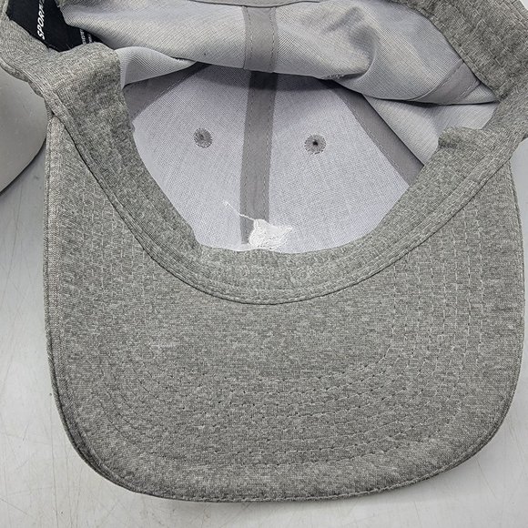 Sport Tek White Cap Gray Golf Hat Adjustable Lightweight Outdoors Casual - Picture 9 of 9
